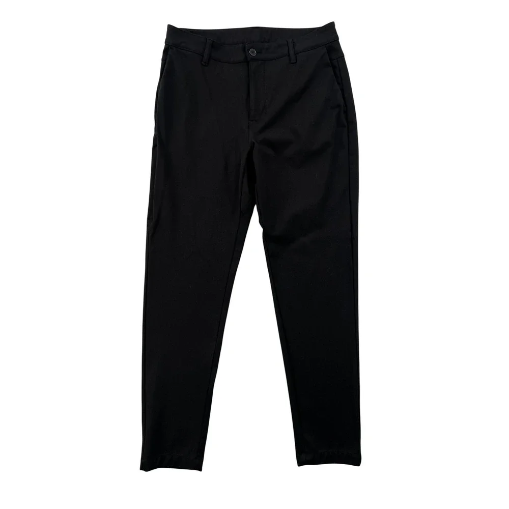 BYLT Everyday Pant 2.0 Men 32 Black Slim Fit Stretch Chino Tapered Work Commuter